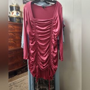 Fashion Nova size Medium ruched dress